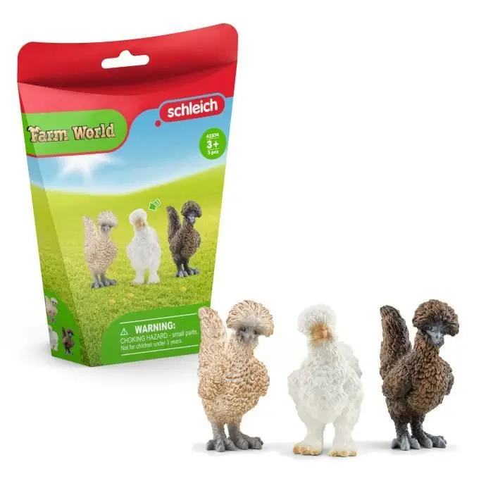Farm World 42574 Σετ φιγούρων κότας - 3 τεμάχια