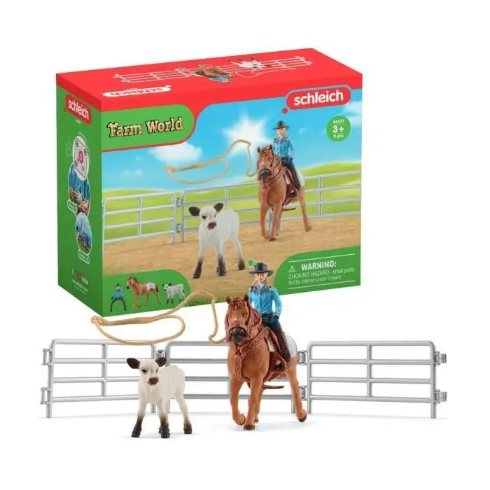 Farm World 42577 Σετ παιχνιδιών Ροντέο - 9 Τεμάχια