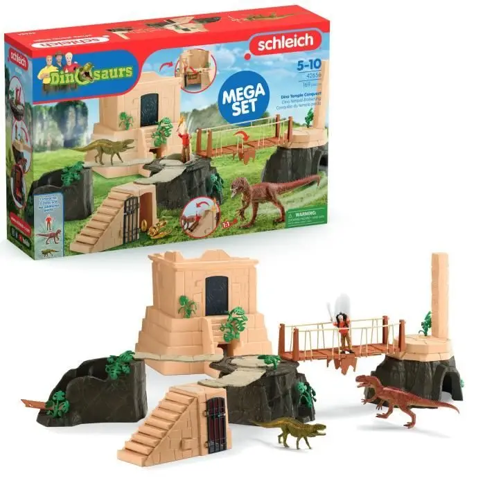 Schleich 42656 Dinosaurs - Mega-Set με Ναό 169 τεμαχίων