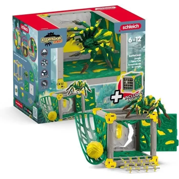 Schleich 42678 ELDRADOR BattleCave Ταραντούλα της Ζούγκλας - Σετ 28 τεμ.