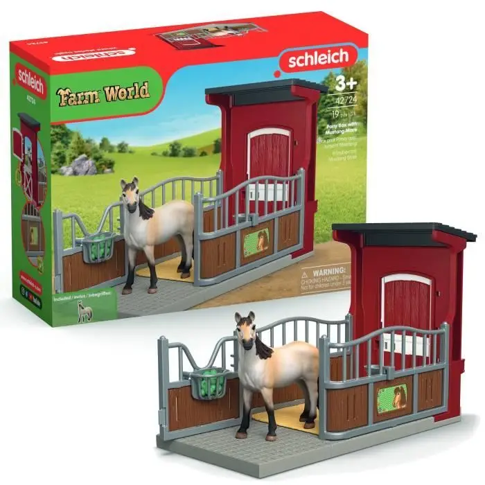 Σετ κουτί με φοράδα Mustang - SCHLEICH 42724 Farm World, από 4 ετών