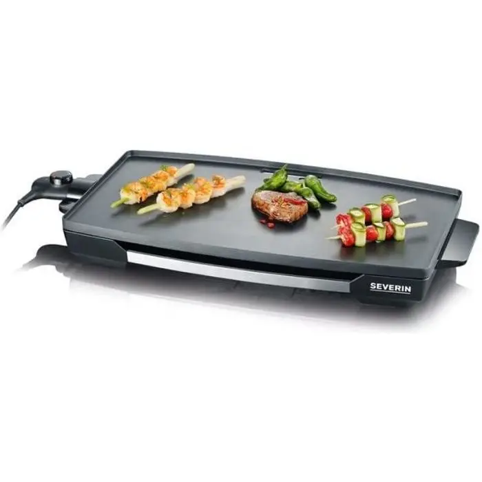 SEVERIN Πλάκα ψησίματος 2 200 W XXL Αντικολλητική - 2397 Μαύρο
