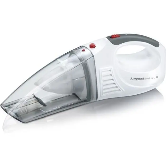 Severin HV 7144 - Σκουπάκι χειρός για υγρά/σκόνη 7,4V, Λευκό/Κόκκινο