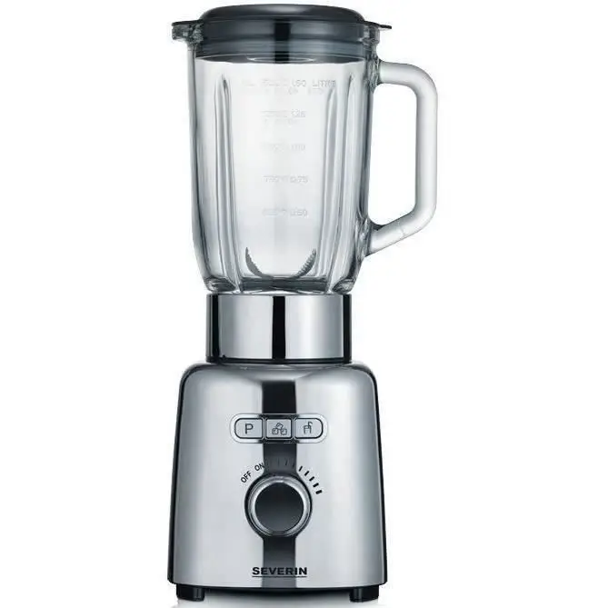 Severin SM 3710 Μπλέντερ - 1.5L Γυάλινο Δοχείο - Inox/Μαύρο