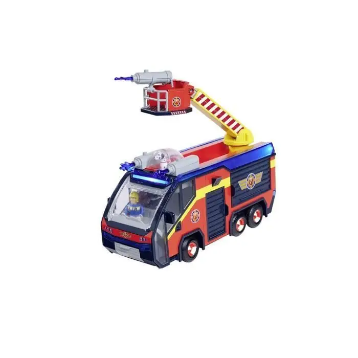 Fireman Sam - πυροσβεστικό όχημα - Jupiter - 2 φιγούρες - ήχοι και φώτα - διάφορα αξεσουάρ - 3 μπαταρίες περιλαμβάνονται