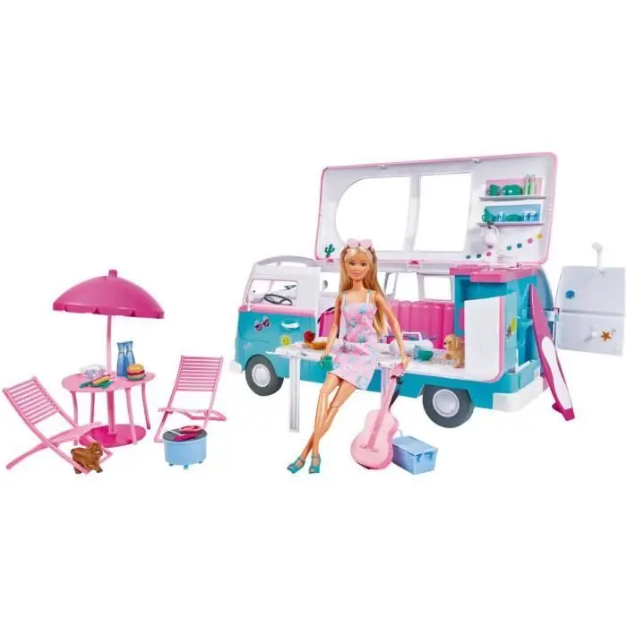 Steffi love 29cm Αυτοκινούμενο Playset - Ανοίγει και δείχνει Κουζίνα