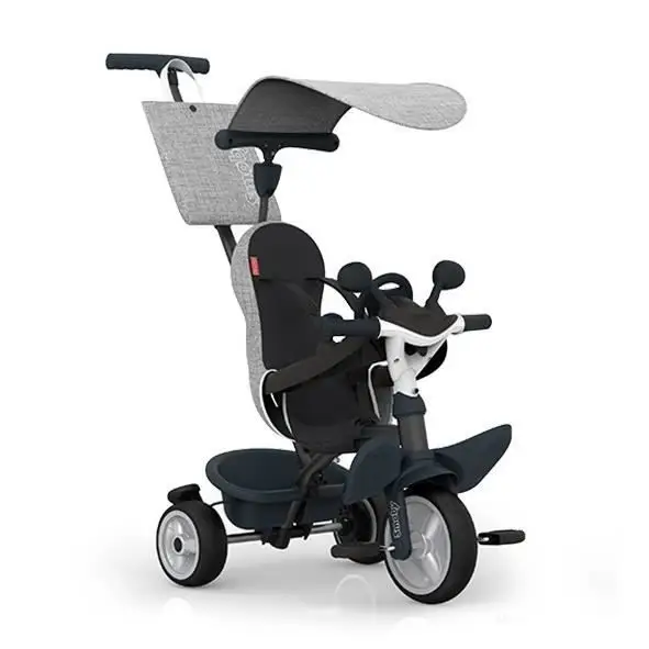 Smoby Baby Driver Τρίκυκλο 3 σε 1 - Γκρι