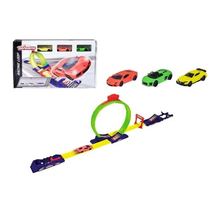 Racing Loop Πίστα - Majorette - Εκτοξευτής Αυτοκινήτων, Looping και Άλμα
