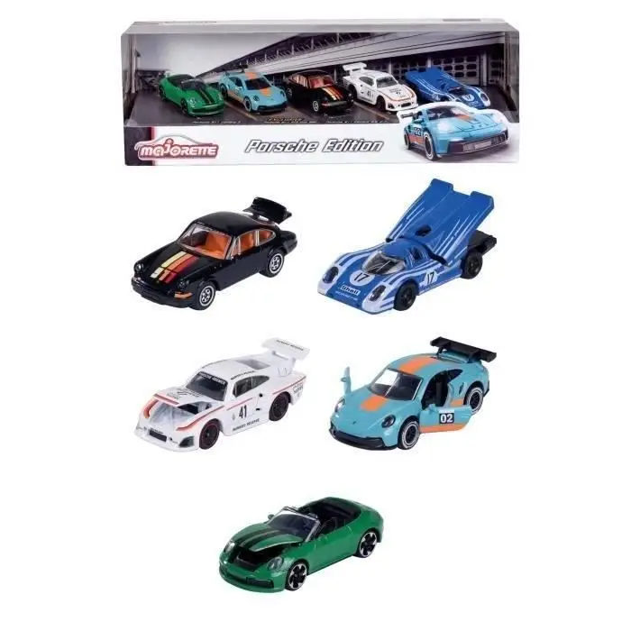 Porsche Motorsport Σετ Δώρου 5 Τεμαχίων από Μέταλλο - Κλίμακα 1/64