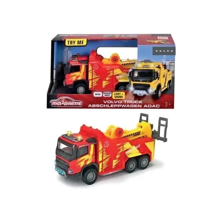 Majorette Grand Series Volvo Φορτηγό Ρυμούλκησης 1/43 - 20cm - Ήχοι και Φώτα