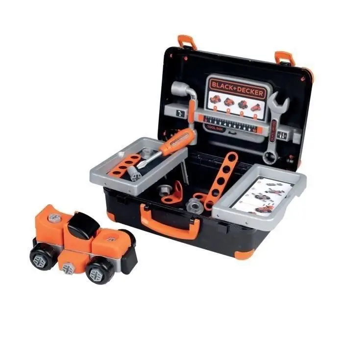 Smoby Black+Decker Βαλιτσάκι εργαλείων Bricolo Box - όχημα για κατασκευή