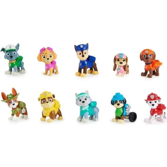 Paw Patrol 10η Επέτειος σετ φιγούρων - 10 αρθρωτές φιγούρες