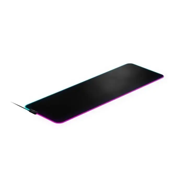 SteelSeries mousepad παιχνιδιού από ύφασμα QcK Prism - Φωτισμός RGB 2 ζωνών - Φωτισμός συμβάντων σε πραγματικό χρόνο - Βελτιστοποιημένο για αισθητήρες gaming - Μέγεθος XL (900 x 300 x 2 mm) - Μαύρο + RGB