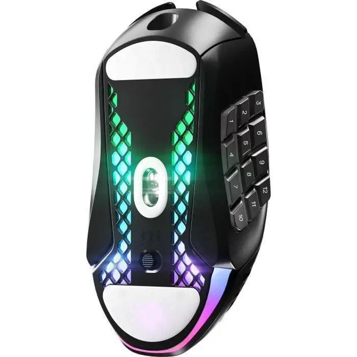 SteelSeries Aerox 9 Wireless Ποντίκι MMO - RGB, IP54, 18 κουμπιά, Bluetooth/2,4 GHz, 18K