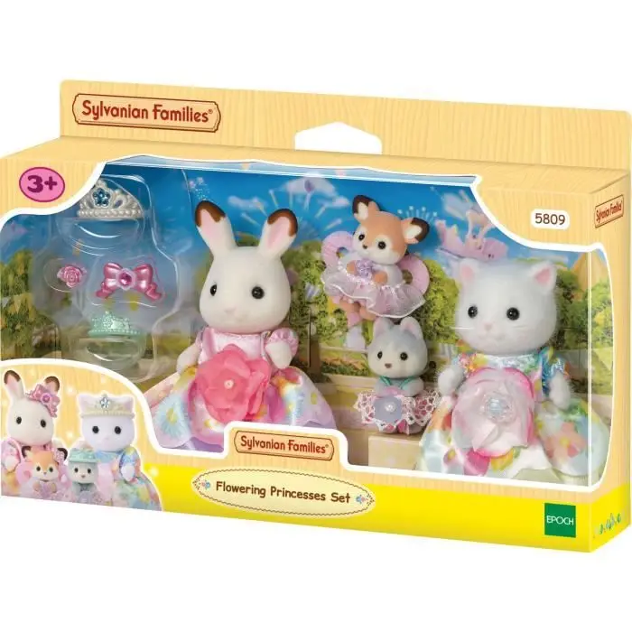 Sylvanian Families 5809 - Πριγκίπισσες με Φορέματα Λουλουδιών