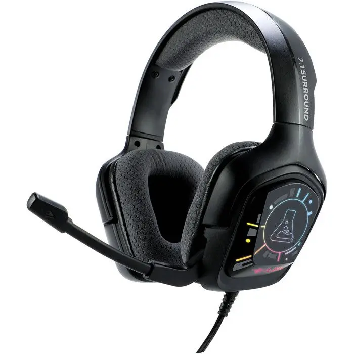 The G-Lab - Korp Cobalt 7.1 EX - Ακουστικό Gaming 7.1 Surround Sound - Μικροακουστικό Gamer Υψηλής Ποιότητας Ηχου, Οπίσθιος Φωτισμός RGB, Ευέλικτο Μικρόφωνο, Ελαφρύ & Ανετο - PS5, PS4, PC - New