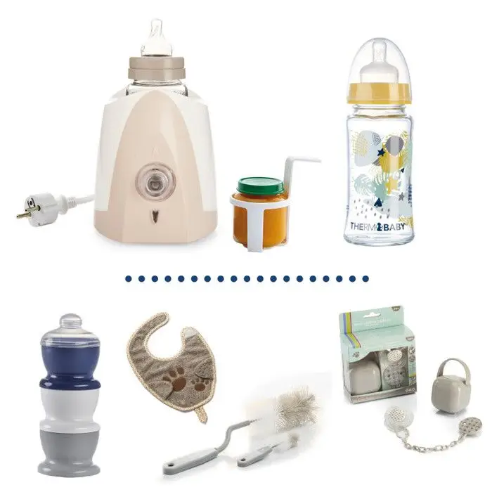 Thermobaby σετ γεύματος για νεογέννητο - θερμαντήρας μπιμπερό - γυάλινο μπιμπερό