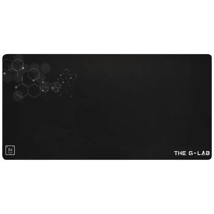 The G-Lab Pad Barium- mousepad gaming XXL - μεγάλο mousepad gamer - επιφάνεια βελτιστοποιημένης υψηλής ακρίβειας - αντιολισθητική βάση από καουτσούκ - extra large 900x450x3mm - μαύρο