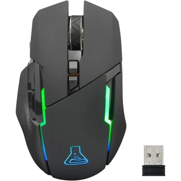 The G-Lab Kult Caesium ασύρματο ποντίκι gamer rechargeable - ασύρματο ποντίκι gaming υψηλής απόδοσης 7200dpi, LED RGB, 6 κουμπιά, εργονομικό, συμβατό με Pc Ps4 Ps5 Xbox One - New