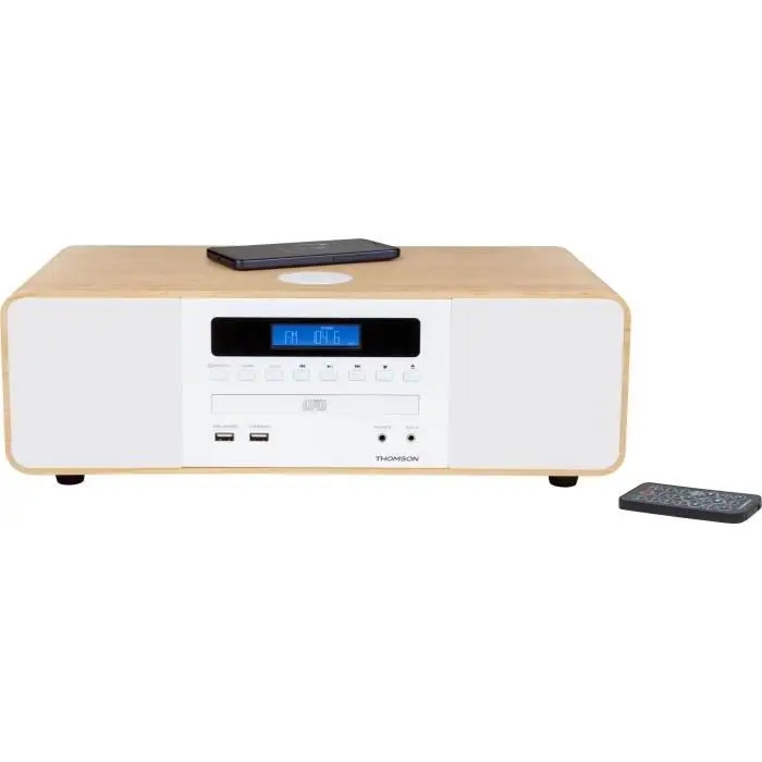 Thomson MIC201IBT Micro HiFi Σύστημα - Bluetooth - Ραδιόφωνο - CD - MP3 - USB - Λευκό + Επαγωγή