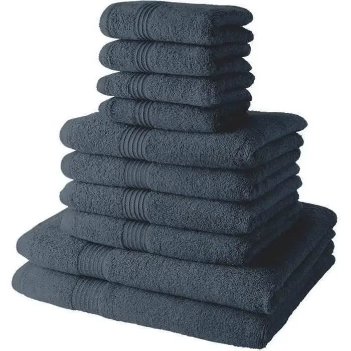 Σετ 4 πετσετών μπάνιου Today Essential - 30x50 cm, 50x90 cm, 70x130 cm - Denim
