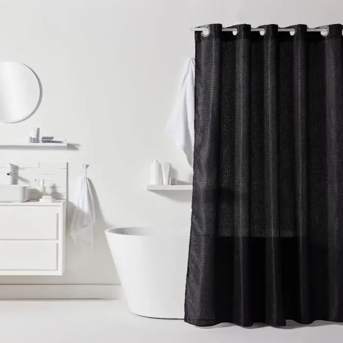 Κουρτίνα Ντους Utility 180/200 Πολυεστέρας - Black