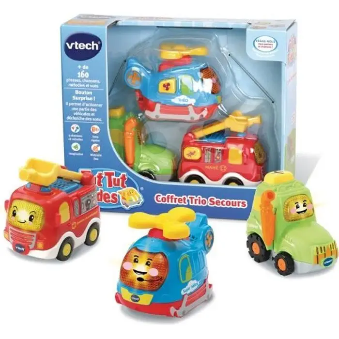 VTech Tut Tut Bolides Σετ Trio Rescue Διαδραστικά Αυτοκίνητα