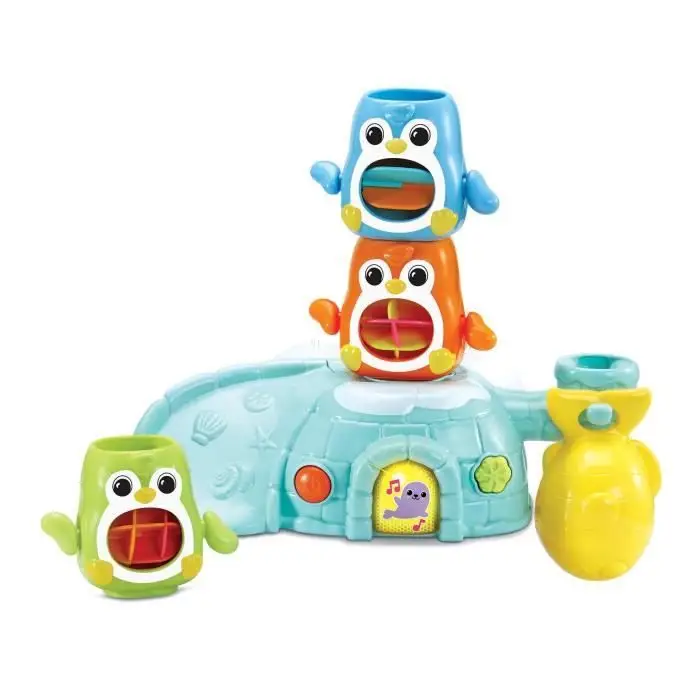VTech 1, 2, 3 Empilo Πιγκουίνους - Διαδραστικό Ιγκλού Μπάνιου (3 Τραγούδια)