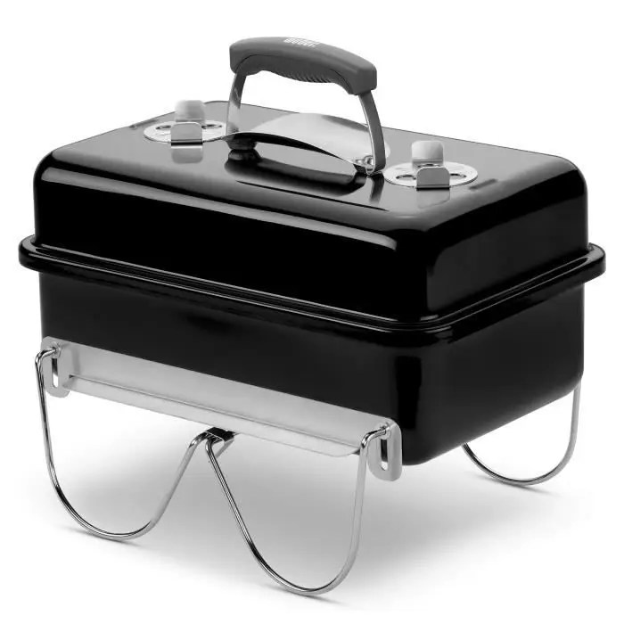 Weber Go-Anywhere Μπάρμπεκιου με Κάρβουνο - Αναδιπλούμενα Πόδια, 42 x 26 cm, Μαύρο