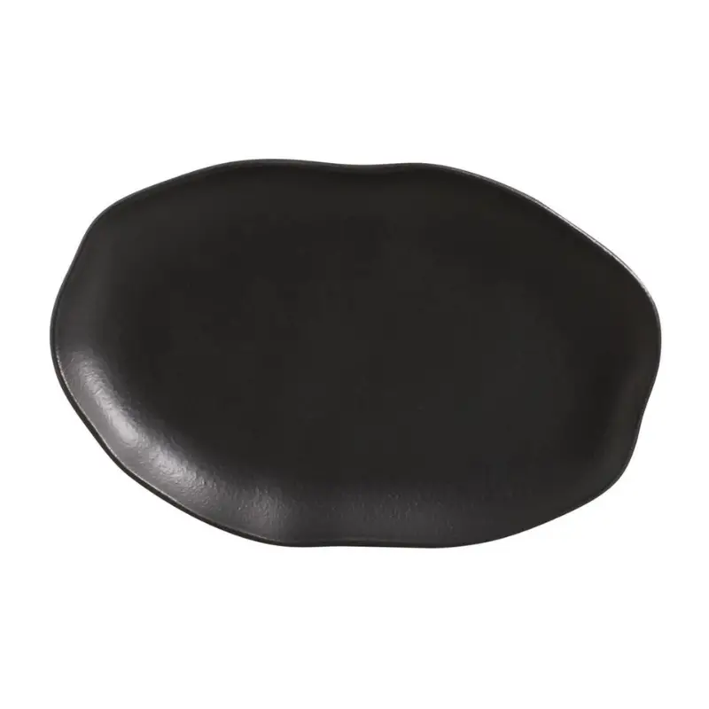 Πιατέλα Οβάλ 30Χ20Εκ Organic Matte Black