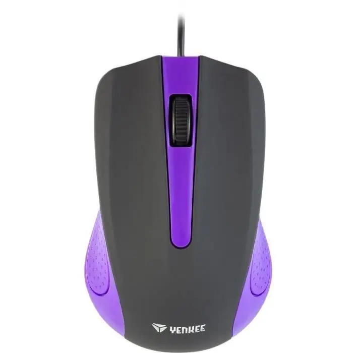 Yenkee USB ενσύρματο Οπτικό Ποντίκι 3 Κουμπιών - Μωβ - 1000 DPI