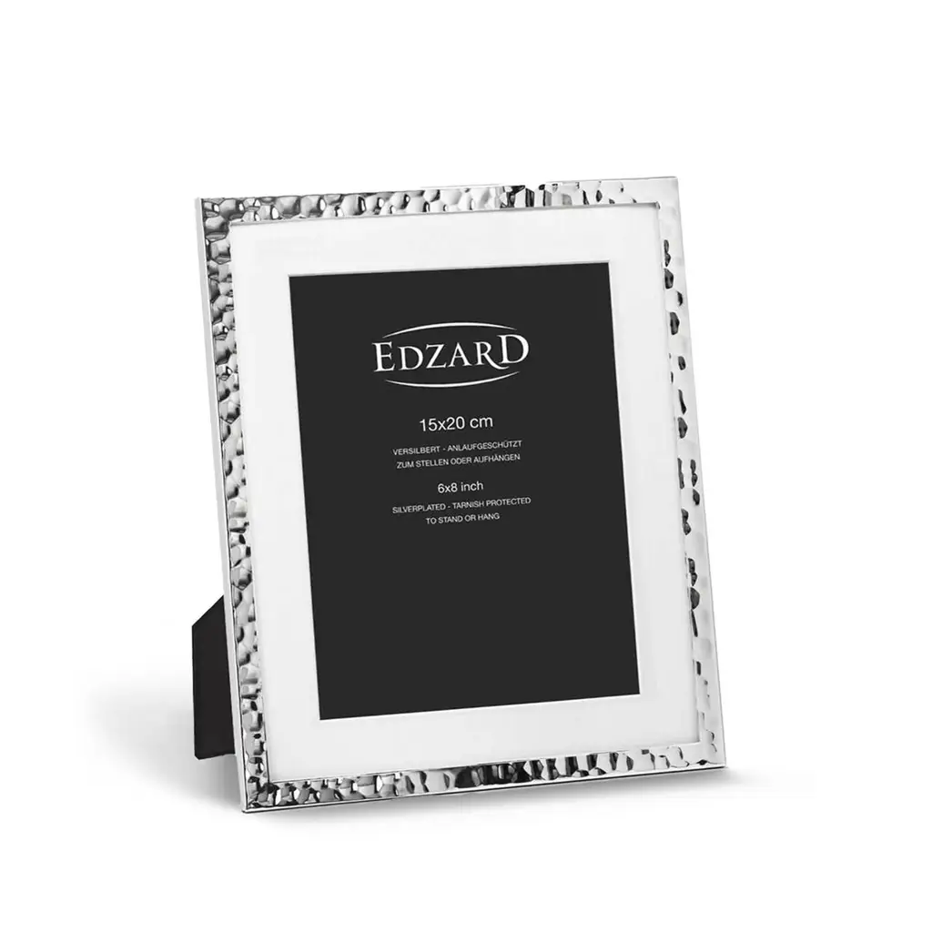Κορνίζα Φωτογραφίας Fano - 15 x 20 cm Passepartout - Επιχρυσωμένη με ασήμι 2 κρεμάστρες