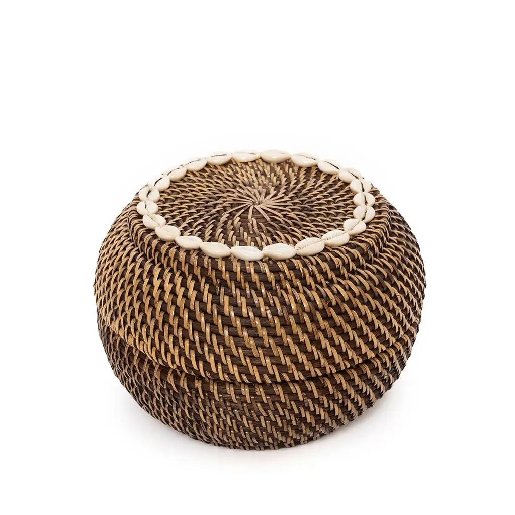 Colonial Peek-a-Boo Καλάθι Αποθήκευσης - Natural Brown - M