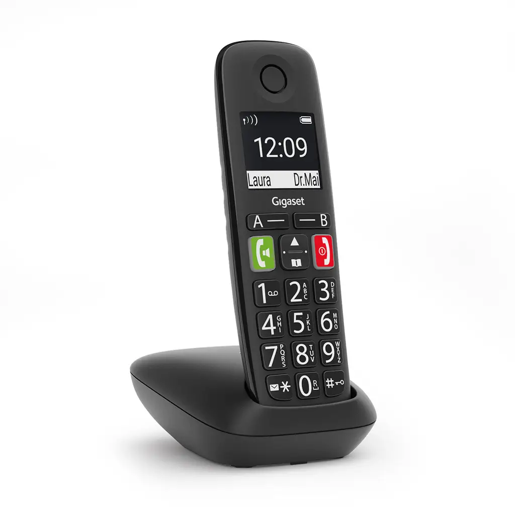 GIGASET ΑΣΥΡΜΑΤΟ ΤΗΛΕΦΩΝΟ E290 BLACK (S30852-H2901-D201)