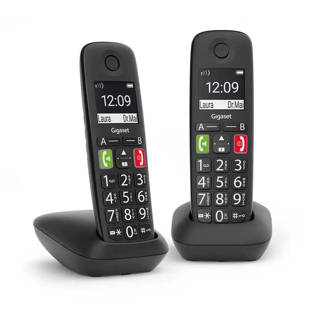 GIGASET ΑΣΥΡΜΑΤΟ ΤΗΛΕΦΩΝΟ E290 DUO BLACK (L36852-H2901-D201)