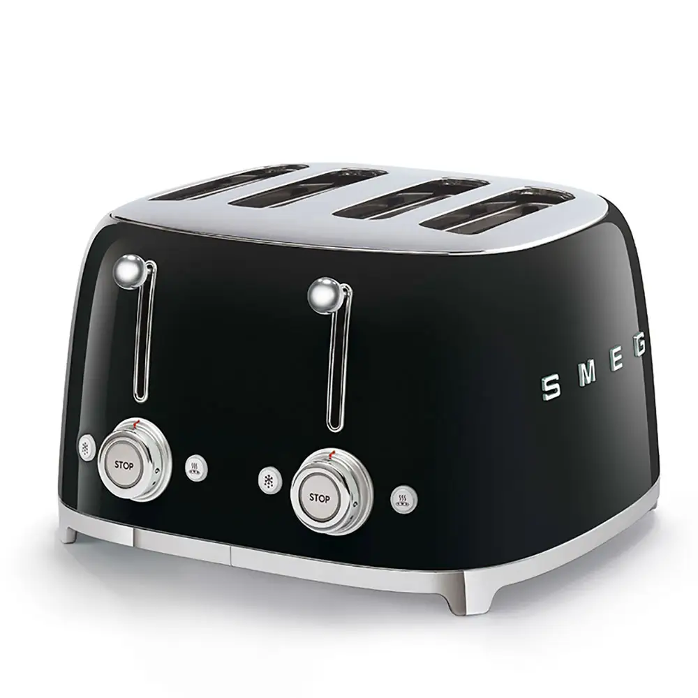 SMEG TSF03BLEU 50´Style Φρυγανιέρα 4x4 - Μαύρη