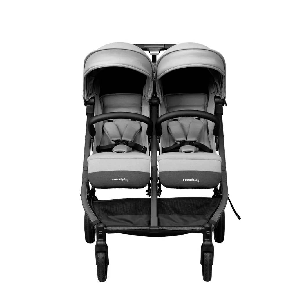 Casual Play Tour Twin Max Καρότσι Διδύμων - CPTMGR - Clear Grey