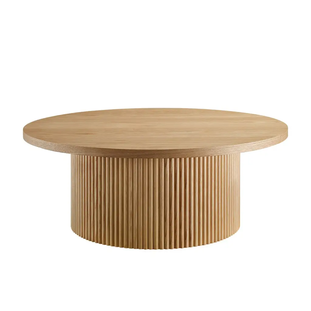 Couchchtic Ø 85 cm Στρογγυλό Τραπεζάκι Σαλονιού - Natural