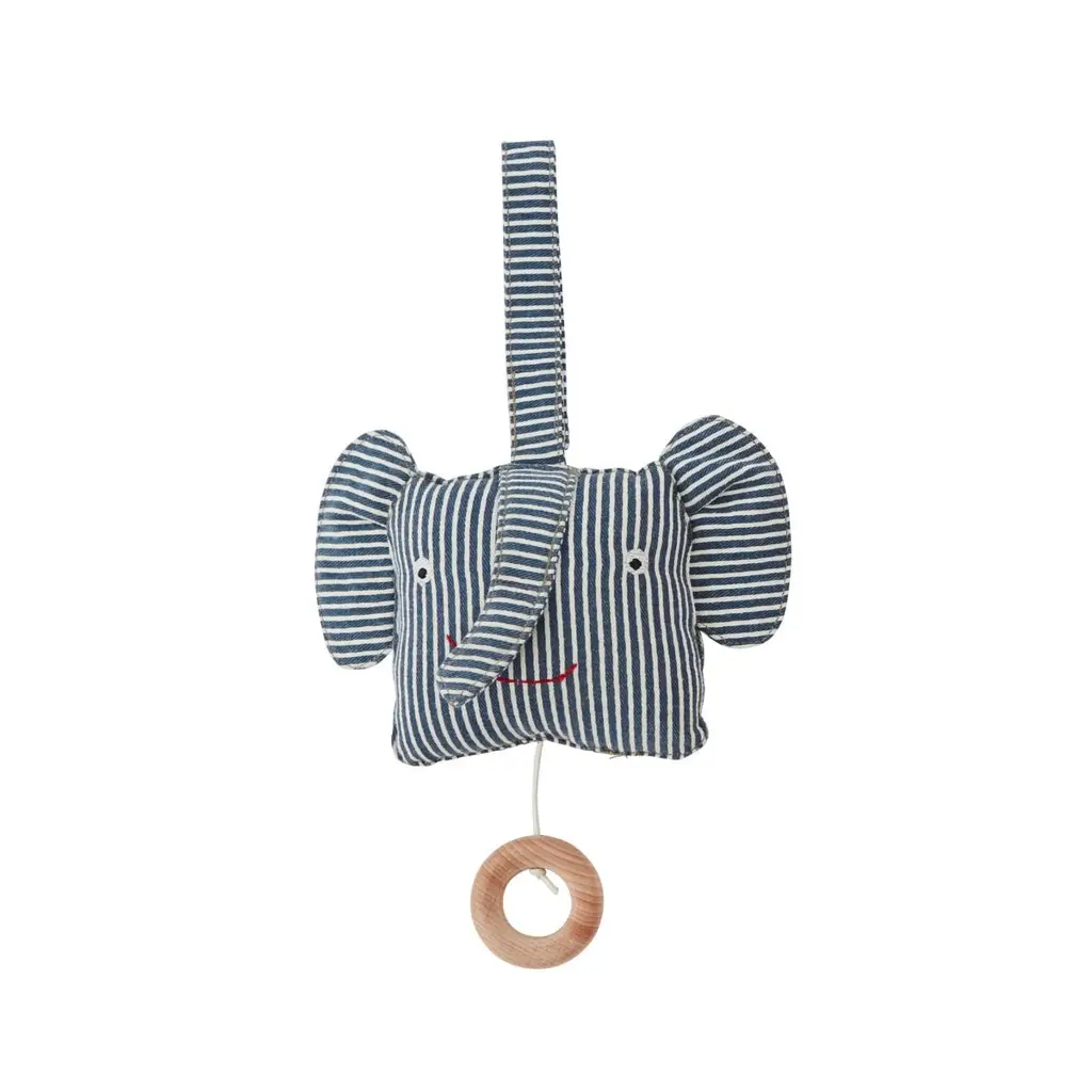 Μουσικό mobile Erik Elephant - Denim