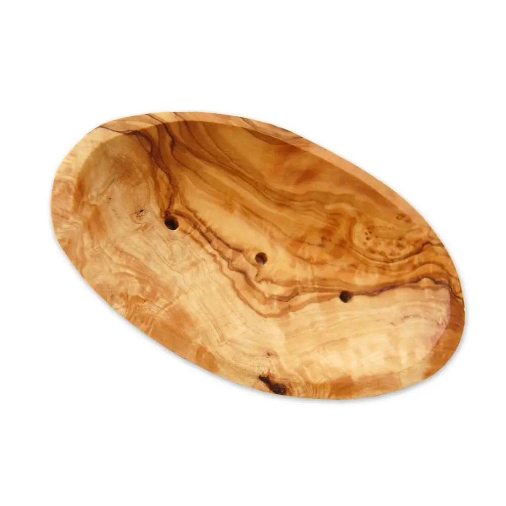 Θήκη σαπουνιού Oval ξύλο ελιάς 16 x 9 x 3 cm
