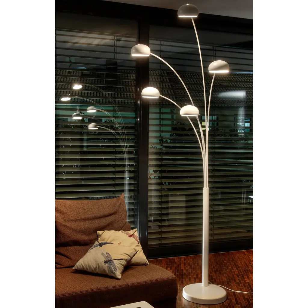 Five Fingers Επιδαπέδιο Φωτιστικό 205 cm Λευκό - 5x E14