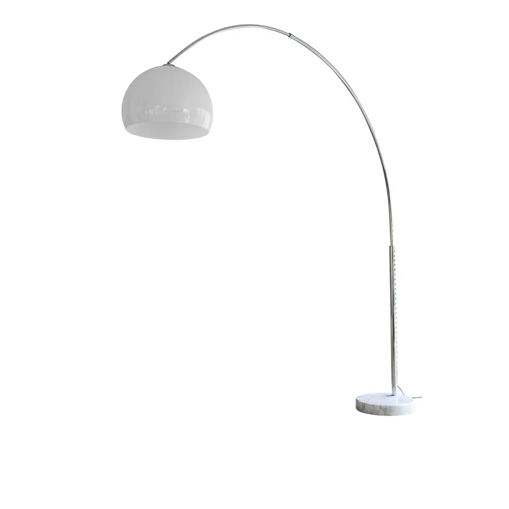 Επιδαπέδια Λάμπα 230 cm - Ρυθμιζόμενο Ύψος, Dimmer, Λευκό Πλαστικό