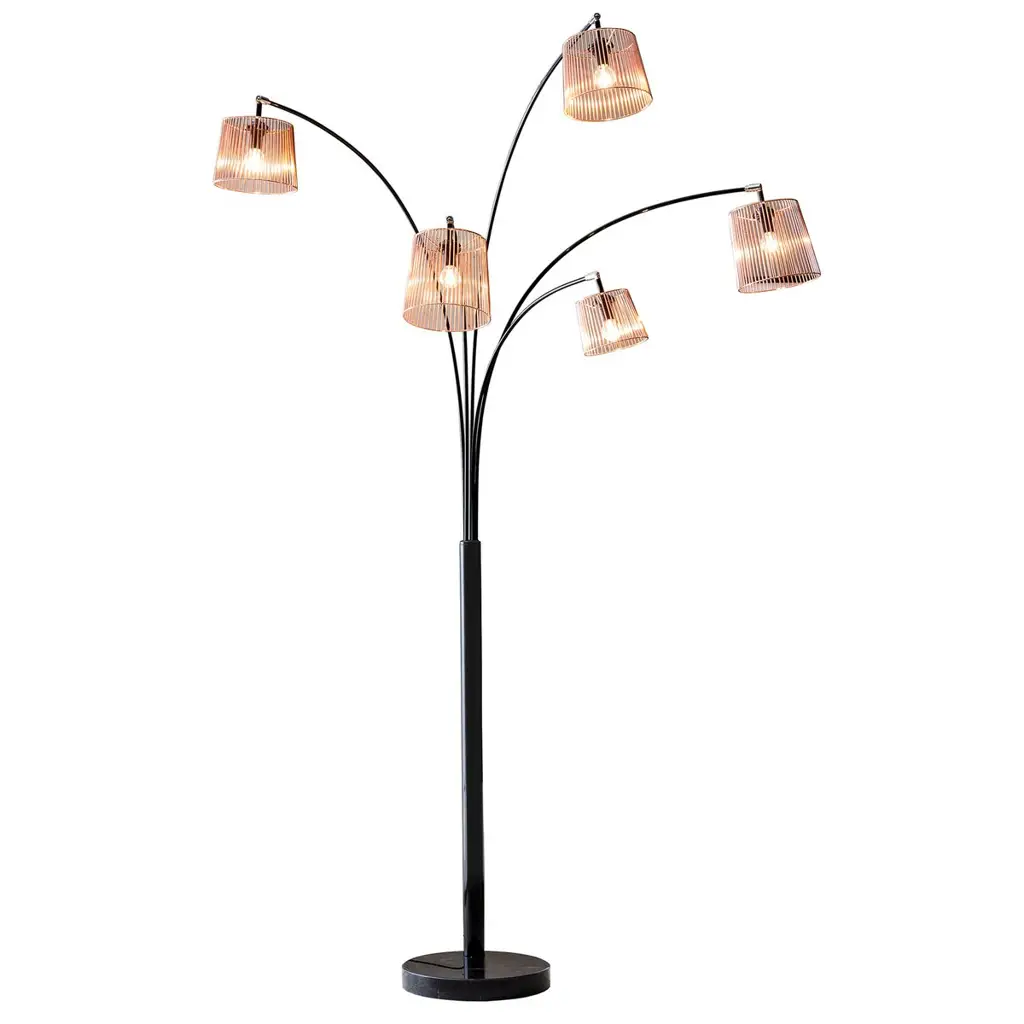 Five Fingers 213 cm Copper Φωτιστικό Δαπέδου - 5x E14, Dimmable