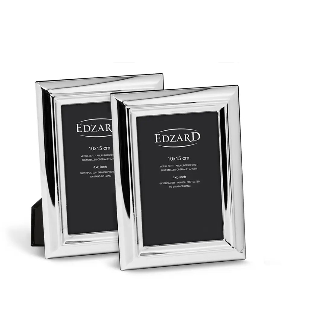 Florence Κορνίζες Φωτογραφιών Σετ 2 - 10 x 15 cm - Εκλεπτυσμένο επιπλατινωμένο ασήμι