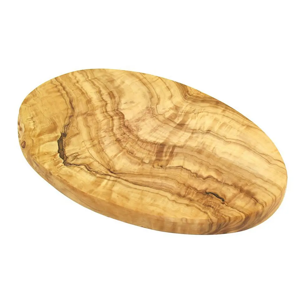 Οβάλ σανίδα πρωινού 24 cm ξύλο ελιάς