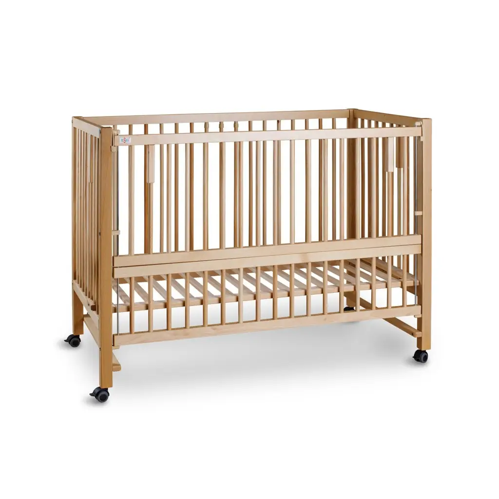 TISSI XXL Hajo πλευρικό κρεβάτι/κούνια οξιά φυσικό 120x60 cm