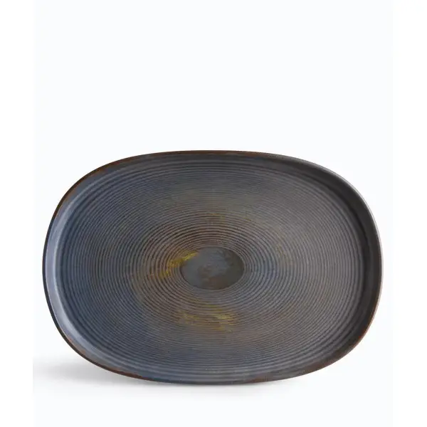 IONIA Vythos Stoneware Oval Serving Platter 33 cm