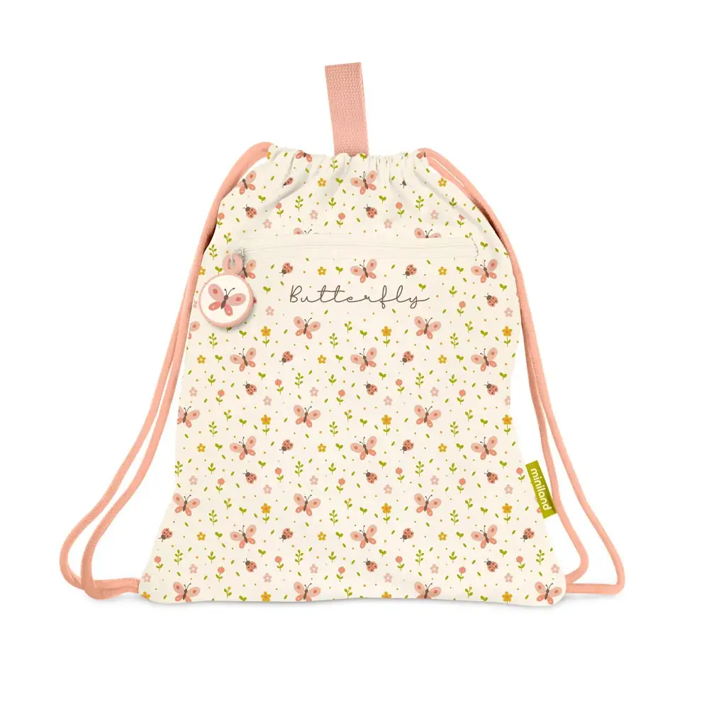 Miniland Παιδικό Σακίδιο Πλάτης με Κορδόνια Kiddie Sack Butterfly - ML89708