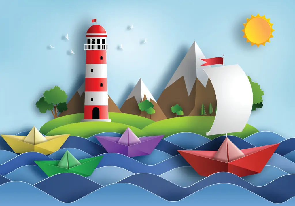 Φωτοταπετσαρία Sail Away Papercut Series Iq-1297