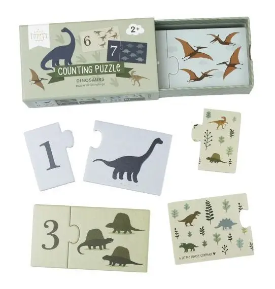 A Little Lovely Company: Puzzle Μαθαίνω τους Αριθμούς Dinosaurs